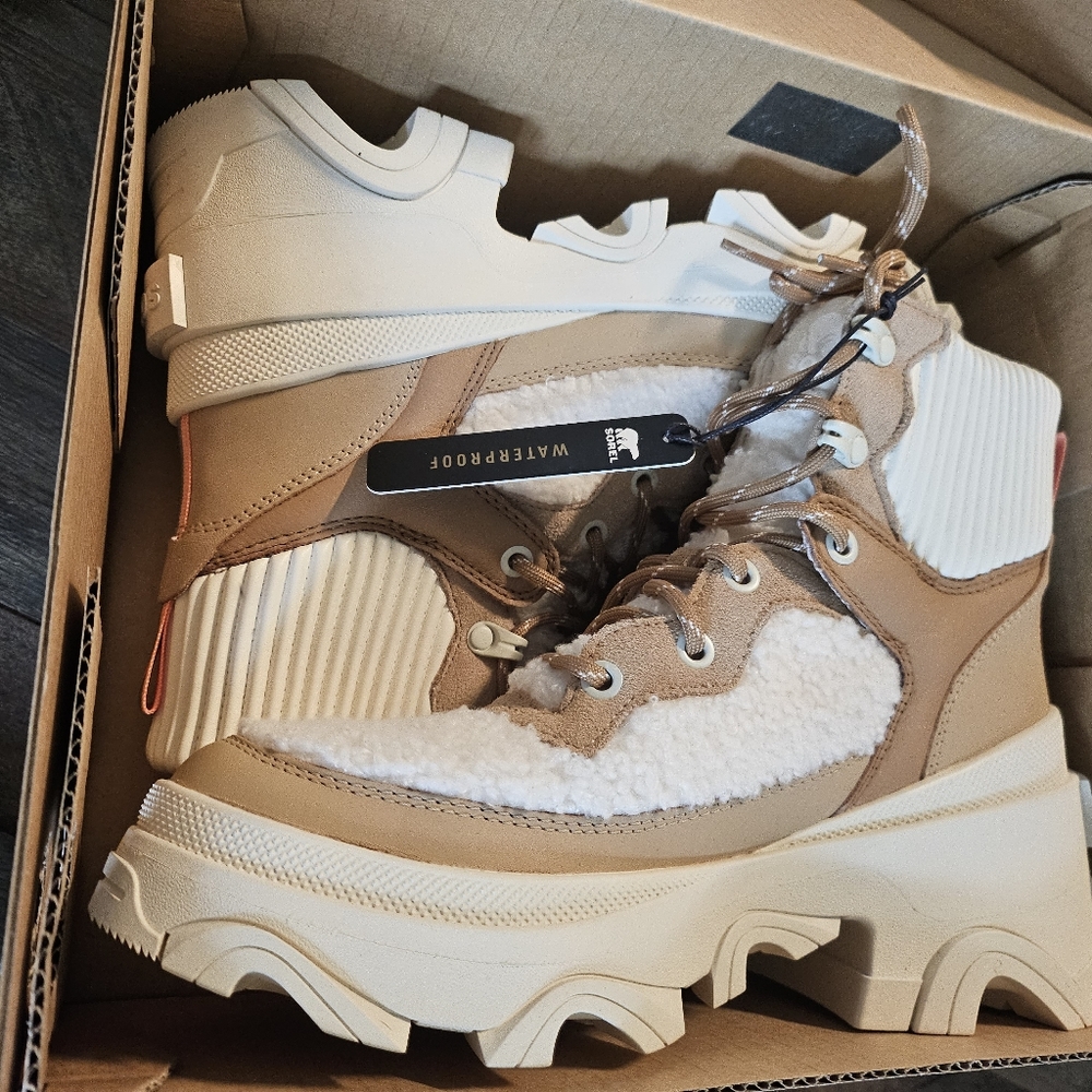 Brex Waterproof Leather & Faux Shearling Boot